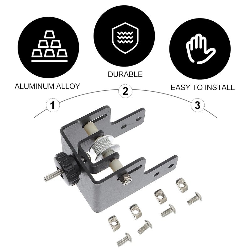 كلاراكو قطعة إصلاح ملحقات الطابعة ثلاثية الأبعاد لشريط شد الحزام للطابعة ثلاثية الأبعاد، صفائح معدنية 3 قطع - Image 4