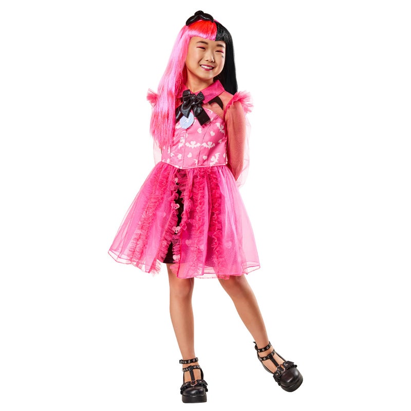 RUBIE'S Rubie's Draculaura Deluxe Costume for Girls, Dress and Headband, Official Monster High Costume for Carnival, Christmas, Birthday, Party and Halloween - Image 1