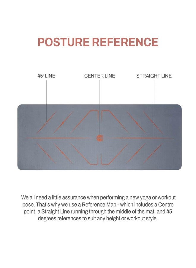 TEGO Core Yoga Mat (Grey Brick)| 6mm Ultra-Cushioned TPE Mat with Posture Reference Lines | Antimicrobial, Non-Slip, Lightweight & Portable with Carry Bag | Beginner-friendly Yoga Mat | 72/78 x 26” | Joint-Friendly Mat - Image 5