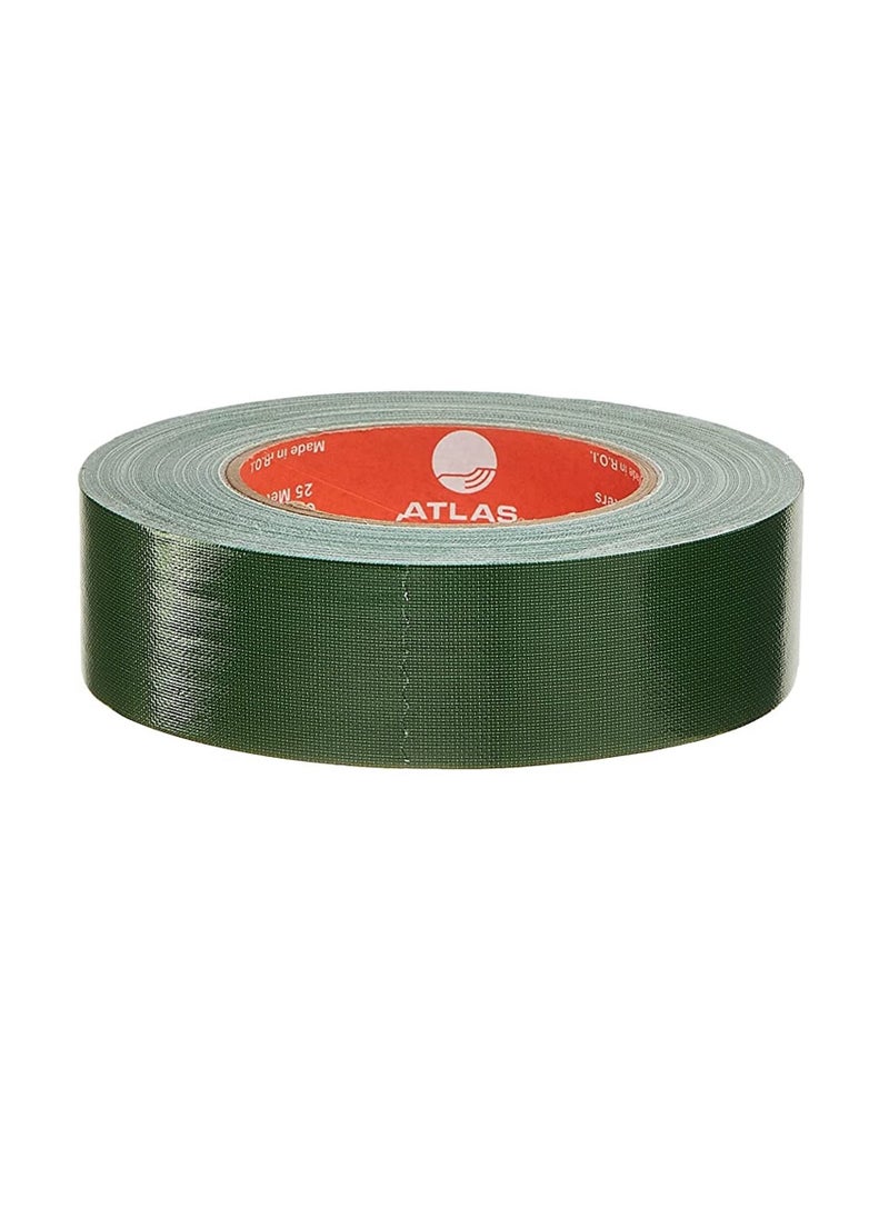 ATLAS 25-Meter Length Cloth Tape 1.5 Inch Wide Green Colour  - Image 2