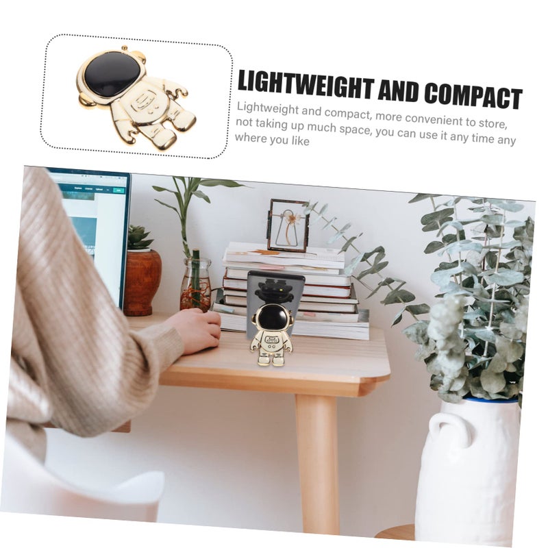 2 Pcs Astronaut Shaped Folding Phone Stand Compact Desktop Holder For Home Office - Image 5