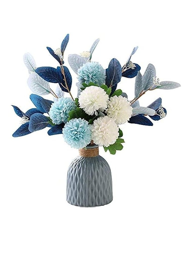 DUNISO Artificial Flowers  Faux Hydrangea Flower Arrangements for Home Garden Party Wedding Decoration Faux Plants Flora Vase Filler (No Vase)  - Image 2