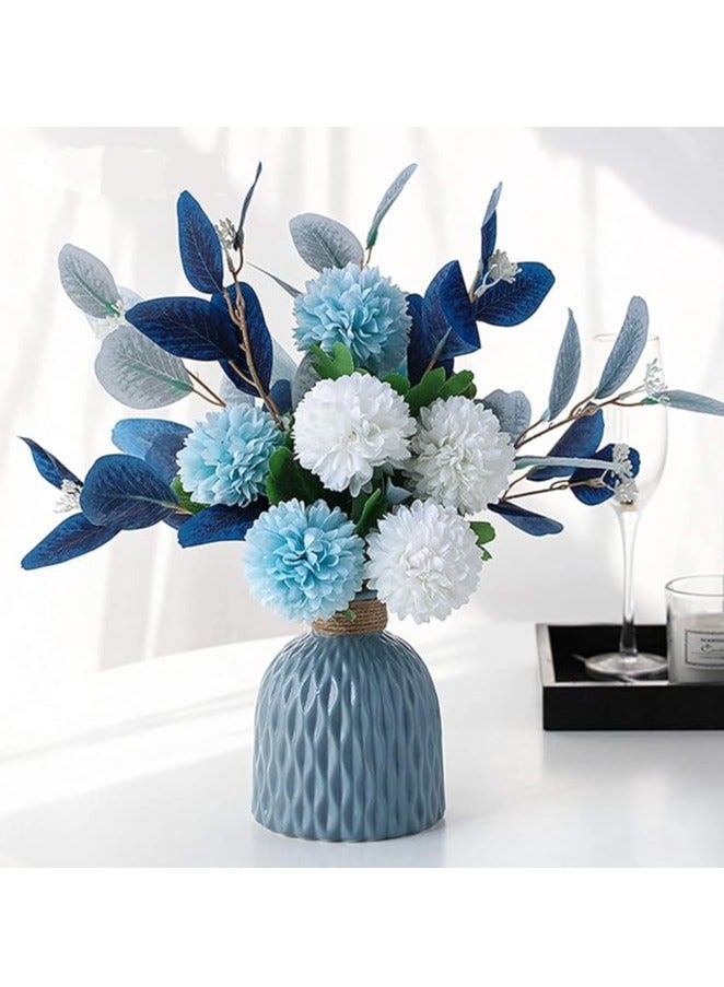 DUNISO Artificial Flowers  Faux Hydrangea Flower Arrangements for Home Garden Party Wedding Decoration Faux Plants Flora Vase Filler (No Vase)  - Image 3