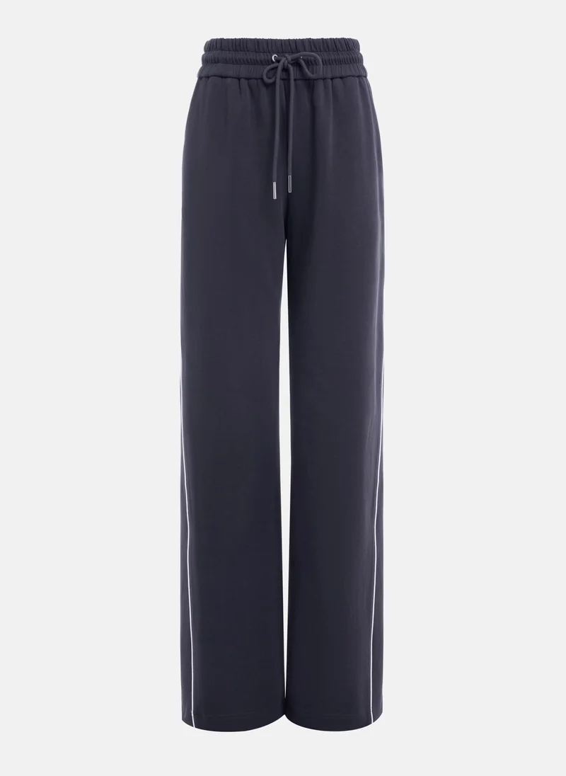 ليتشي بنطلون جيرسي بخطوط متباينة