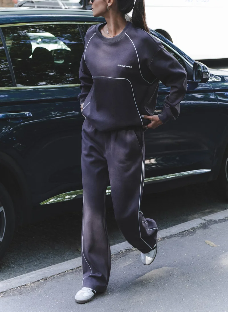 Lichi  Jersey trousers with contrasting stripes for Women | Best Price UAE