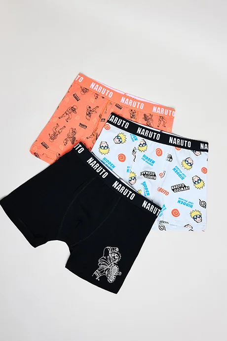 أر أند بي 3 Pack Naruto Print Briefs