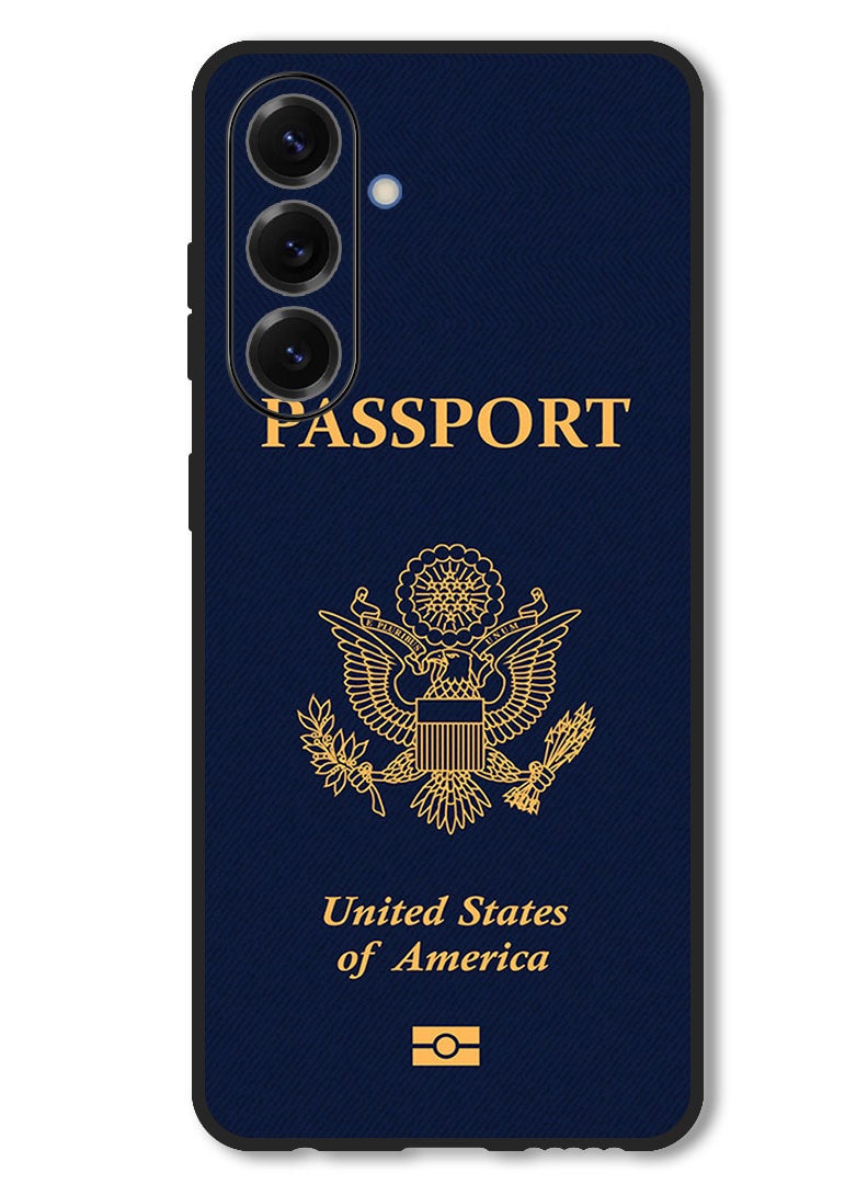 Theodor Case Compatible with Samsung Galaxy S25 FE 6.7 Inch Protection Shockproof Bumper Cover Usa Passport - Image 1
