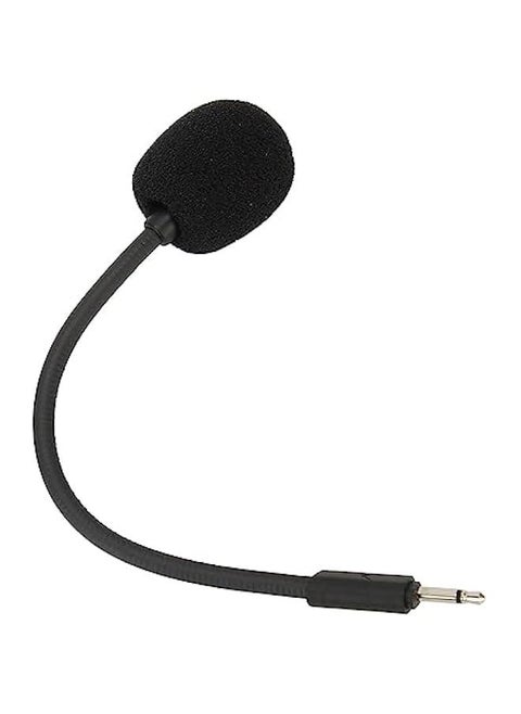 Game Mic Replacement for JBL 100, Noise Cancelling Sponge Adjustable Microphone Arm, 2.5mm Detachable Game Boom Microphone for Gaming Headsets