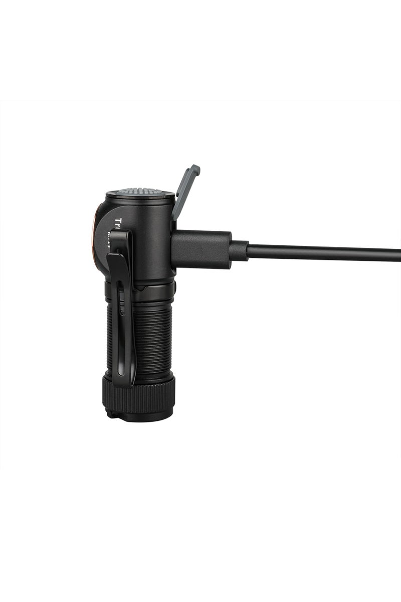 erorex black Trustfire MT15 LED Headlamps 1000LM USB C Rechargeable Mini 16340 EDC Angle Head Flashlights M - Image 4