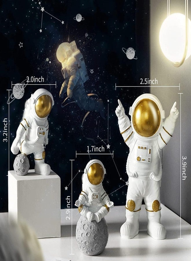 CANIPHA 22 Pcs Space Cake Topper,Outer Space Cupcake Toppers Astronaut Figurine Decorations Birthday Space Themed Party Supplies Planet Rocket Pearl Balls and Star DIY Cake Toppers for Kids Party Baby Shower - Image 3