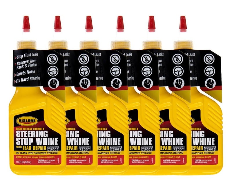 Rislone High Mileage Steering Stop Whine with Leak Repair 6 Pack