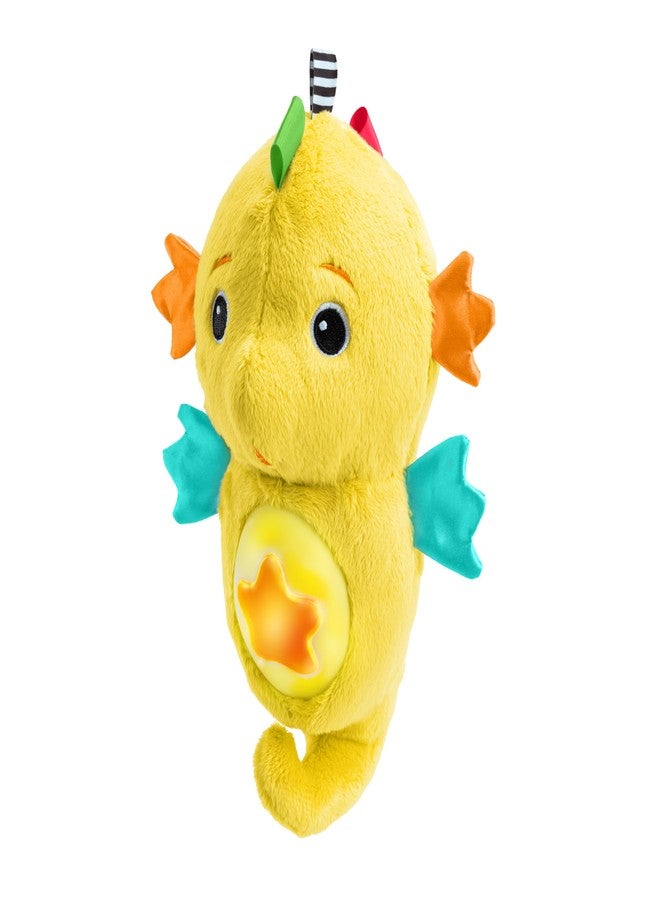 Baby Einstein Sea Dreams Seahorse Plush Soother Toy, with Music and Lights, Ages 0 Months and Up, Yellow - Image 1