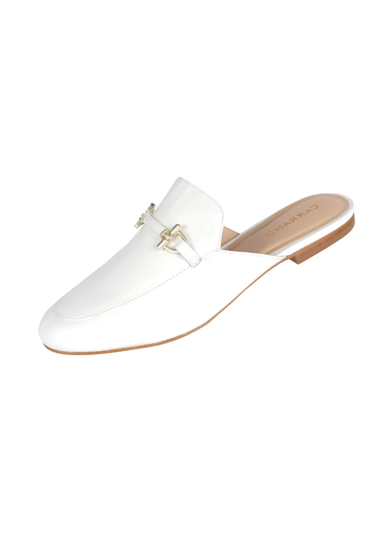 CARRANO Carrano Ladies Flat Chain Leather Mule 199019D Fac0629