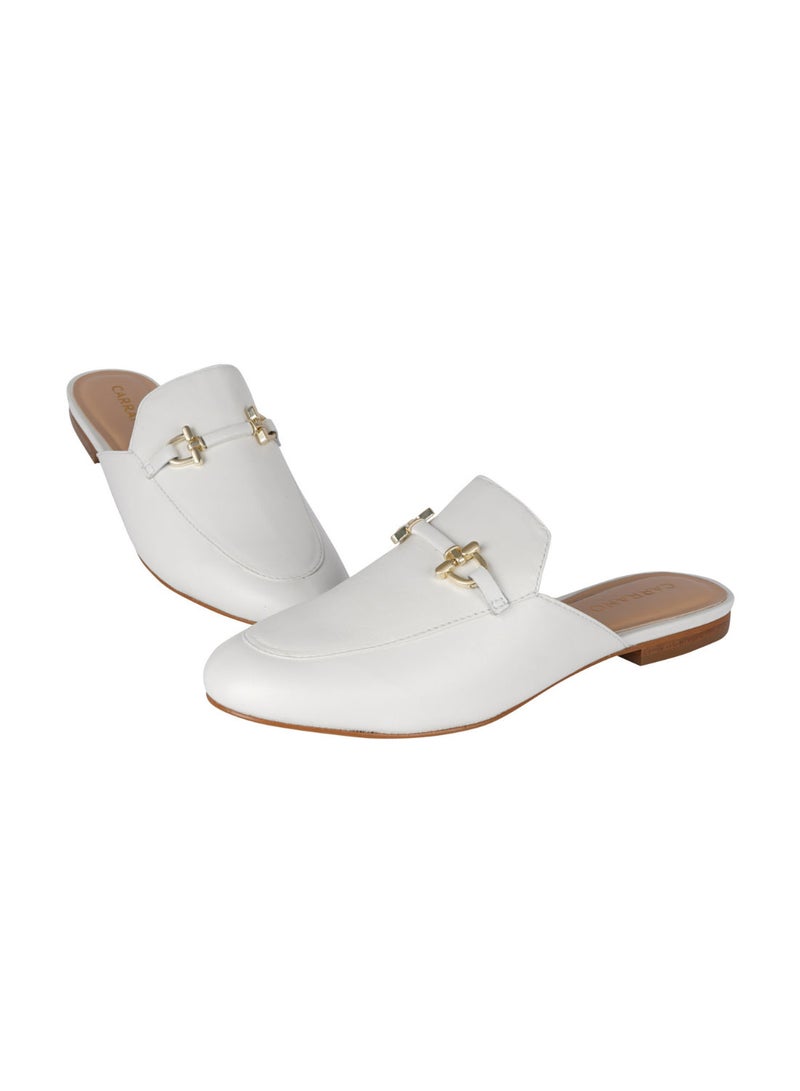 Carrano Ladies Flat Chain Leather Mule 199019D Fac0629 - Image 2