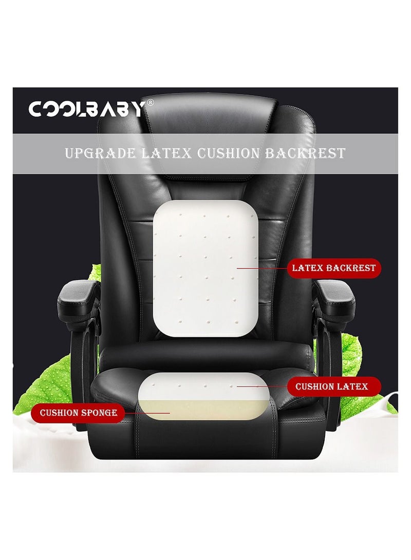 Cool Baby COOLBABY E-sports Chair,Computer chair,Massage,Lift,Rotary,Home Office,Ergonomics Design,Black  - Image 5