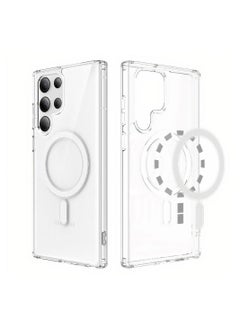 Magnetic Wireless Charging Case Cover For Samsung S23 Ultra Clear  - Image 2