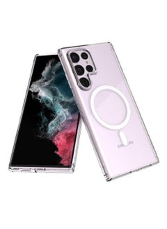 Magnetic Wireless Charging Case Cover For Samsung S23 Ultra Clear  - Image 1