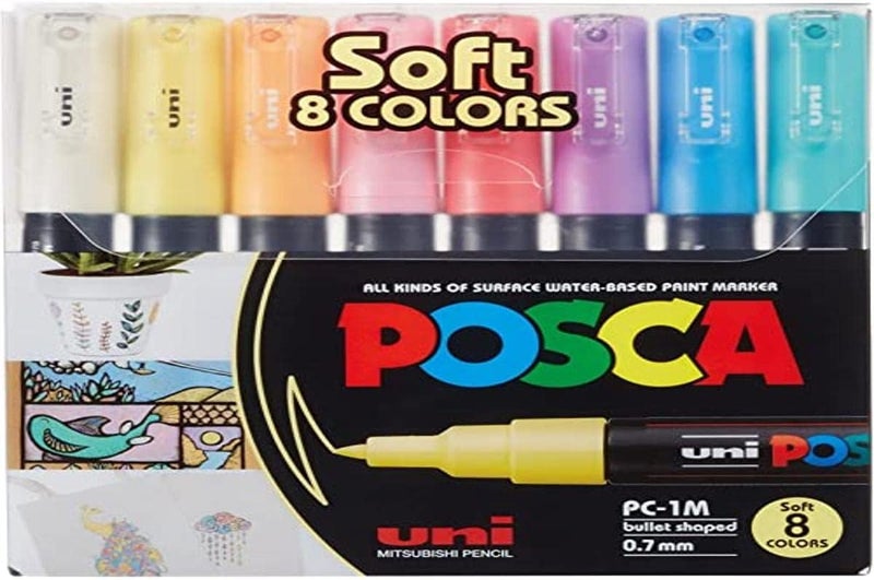 Mitsubishi Uni Posca Soft Colors Marker Pen Set