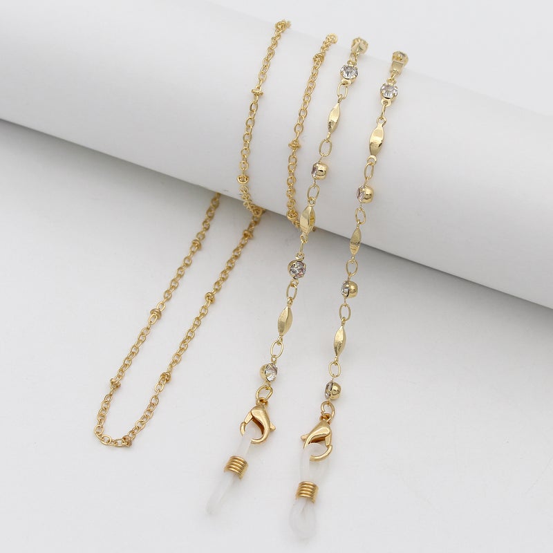 Generic Fashion Beaded Sunglasses Chain for Women 03 diamond metal accessories drill isolation 