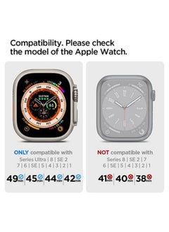 Spigen Apple Watch DuraPro Flex Band for Ultra 49mm, Series 8/7 45mm, Series SE2/6/SE/5/4 44mm and Series 3/2/1 42mm Adjustable Solo Loop Band Strap  - Image 2