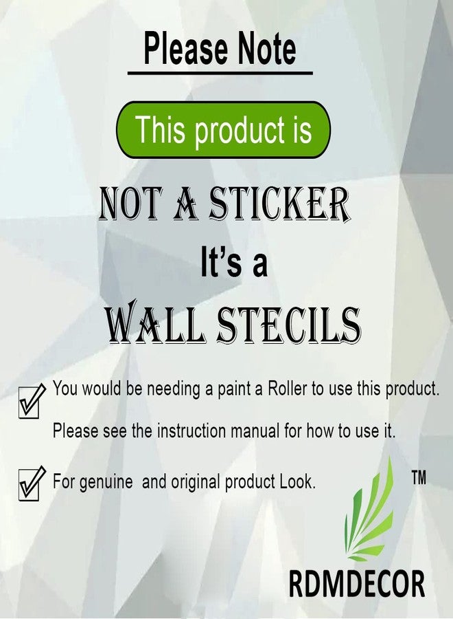 RDMDECOR DIY Wall Stencils for Home Decor Size : (16 Inches x 24 Inches) - Image 3