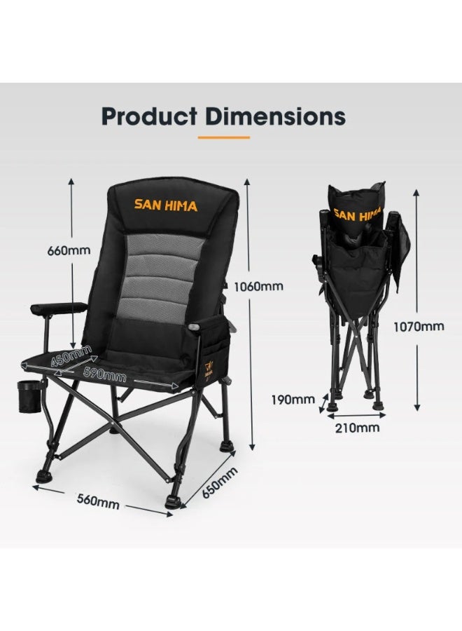 San Hima Luxury Folding Camping Chair Portable - Image 2