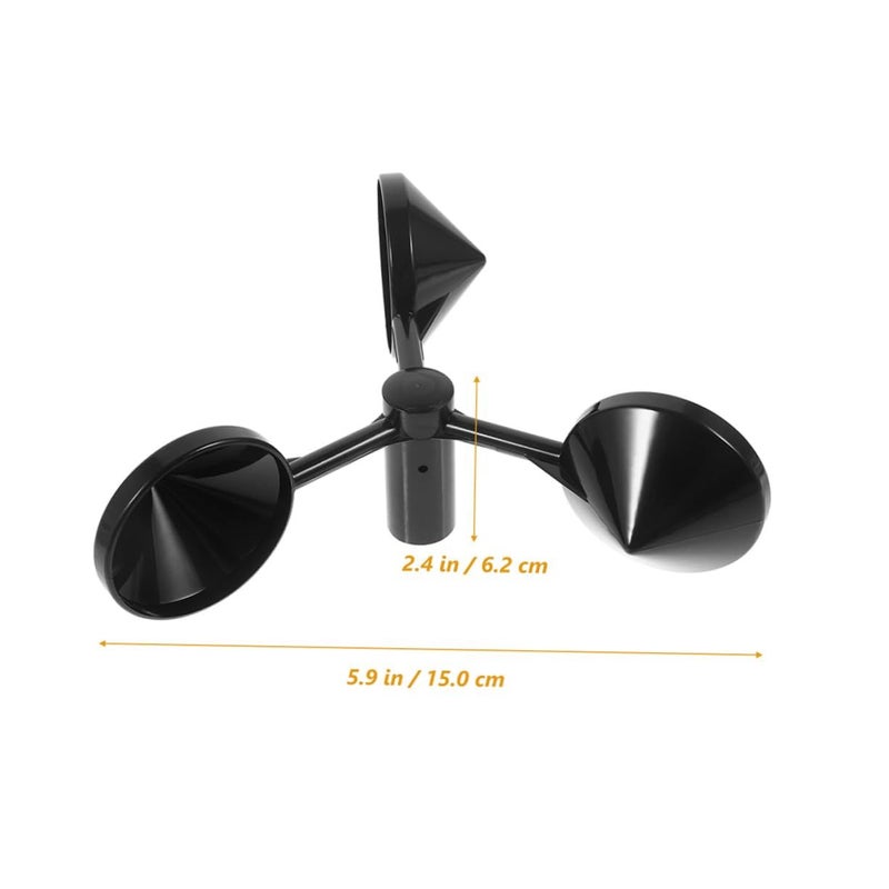 Milisten 2 Pack Anemometer Wind Cup Replacement Tool Lightweight Easy Outdoor Use - Image 3