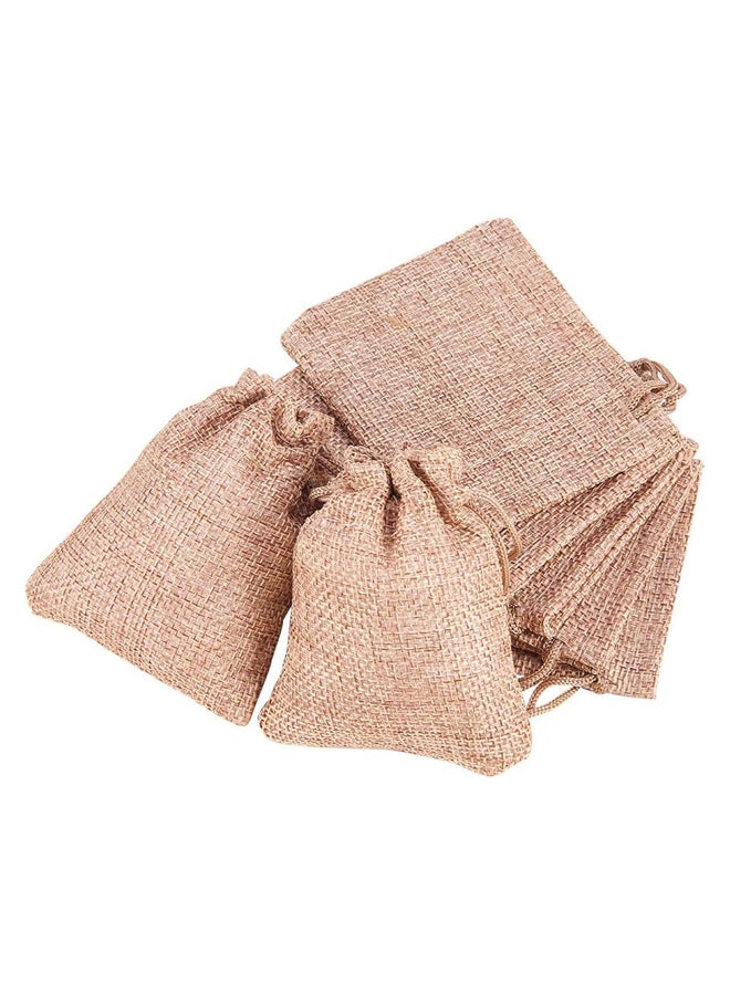 Burlap Bags 25pcs Drawstring Gift Bags and Jewelry Bags 3.5 x 2.8 inch - Image 1