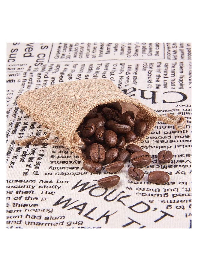 Burlap Bags 25pcs Drawstring Gift Bags and Jewelry Bags 3.5 x 2.8 inch - Image 2