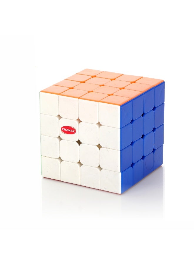 Chanak مكعب 4×4 للأطفال، لغز مكعب السرعة للأطفال والكبار، مكعب سرعة بدون ملصقات للأطفال (مكعب 4×4) - Image 1