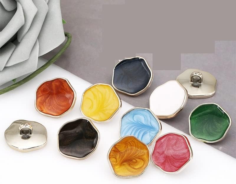 Buttons, Decorative Buttons, 21/25/30mm Colorful Plastic Large Sewing Buttons for Women Clothes Wedding Dress Shirt Blouse Coat Windbreaker Sweater Decor (Color : Red, Size : 25MM 10PCS) ( Color : Dar - Image 4