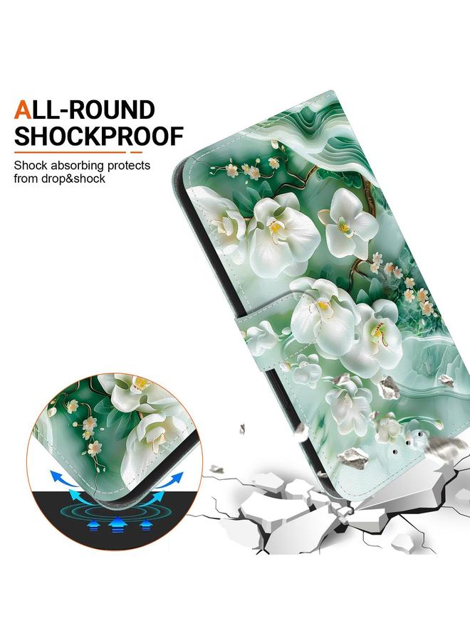 اس-توب جراب هاتف جلدي برسومات ملونة وملمس كريستالي لهاتف Honor X8b - Image 5