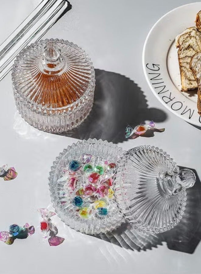 Green Apple 2 Pes Date Bowl With Lid Glass - Image 5