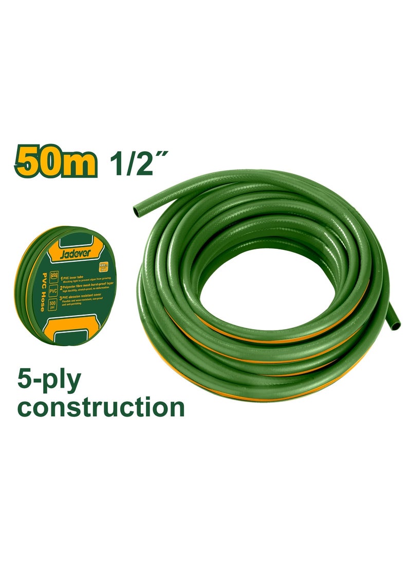 JADEVER Water Hose 1/2 Inch, 50 Meter, 5-Ply – JDYP1E12