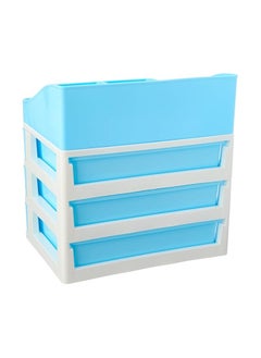 Generic 4-tier makeup organizer with three plastic drawers, 24.5*23.5*18 cm OM  - Image 3