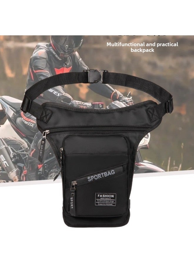 Generic Special For Outdoor Riding Leg Bag Multi-functional Sports Men's Chest Bag Portable Waist Bag Fashion Messenger Bag-Color:Dark Green-Size:Free Size - Image 2