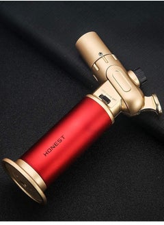 Honest Windproof Torch Lighter Butane Refillable Gas Lighter Double Jet Flame Adjustable (Butane Gas Not Included) for Bakhoor charcoal,Candle,Cooking,Camping,Baking,BBQ  - Image 2