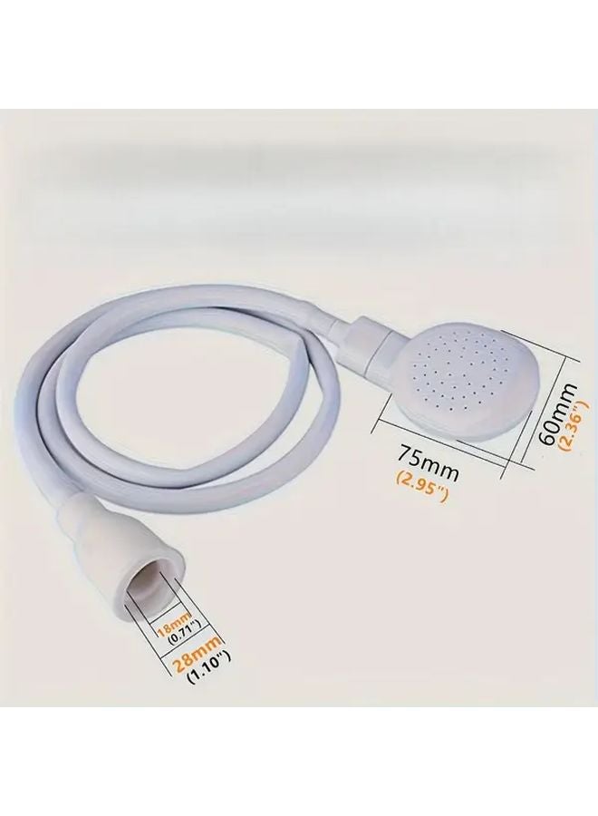 Heavy Duty Portable Shower System With Flexible Hose Quick Install Lever Handle - Image 2
