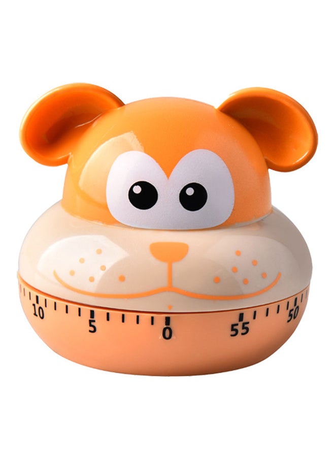 NIBEMINENT Portable Little Dog Shaped Timer Orange/White/Black  - Image 1