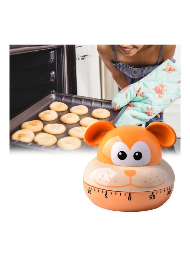 NIBEMINENT Portable Little Dog Shaped Timer Orange/White/Black  - Image 2
