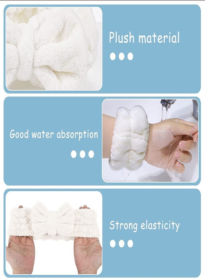 Afrodite Women Spa Headband And Wristband, Microfiber, Skincare, Makeup Headband And Wristband Set For Washing Face, Facial Wristbands - Image 3