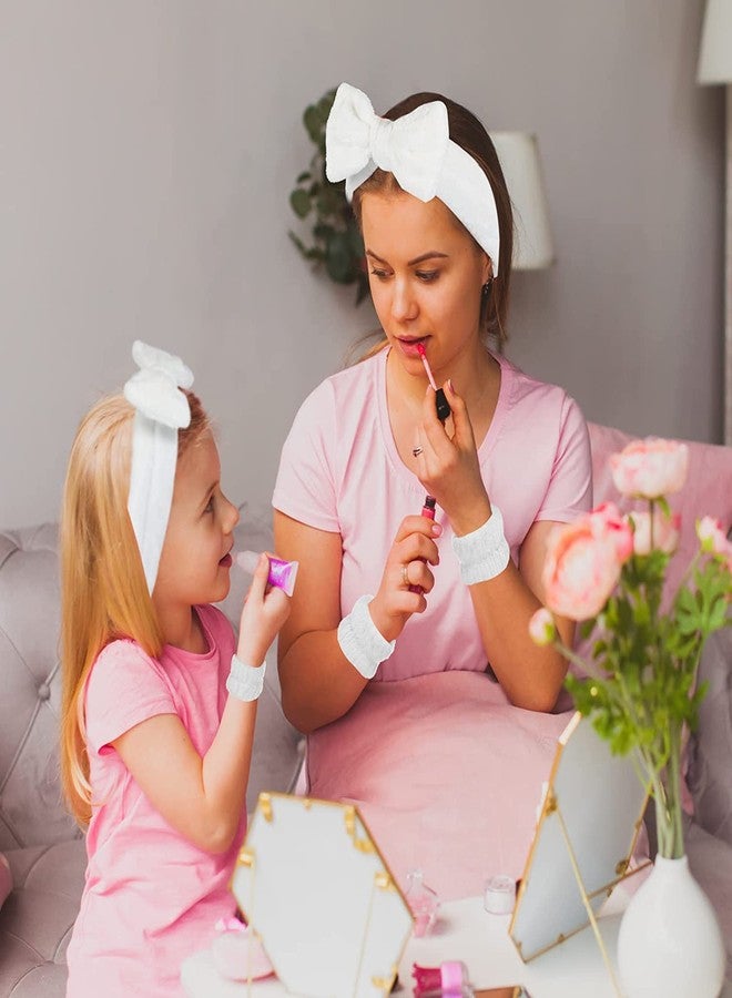 Afrodite Women Spa Headband And Wristband, Microfiber, Skincare, Makeup Headband And Wristband Set For Washing Face, Facial Wristbands - Image 1