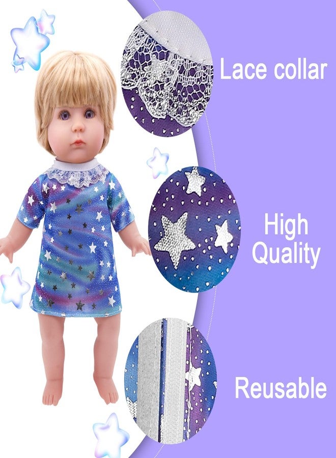 MLcnleS Alive Doll Clothes and Accessories - Baby Doll Dresses Fit for 10 11 12 Inch Girl Dolls, 6 Sets Doll Outfits Include Doll Dresses, Pajamas, One-Piece Suit, Jumpsuits, for Girls Gifts Christmas - Image 4