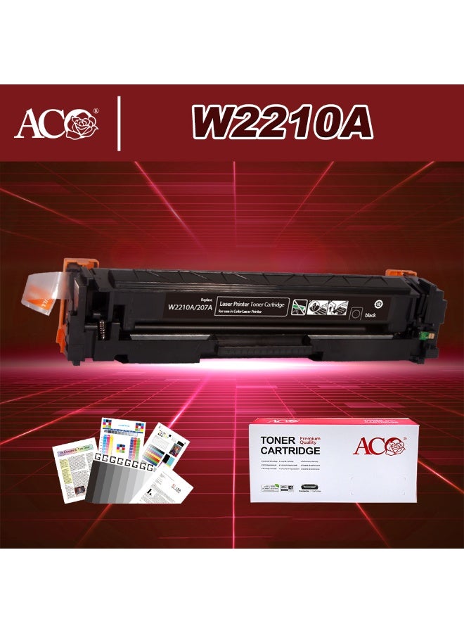 ACO 207A W2210A With Chip Toner Cartridge Compatible For HP Color LaserJet Pro M283fdw M255dw MFP M282nw M283fdn Printer - Image 1