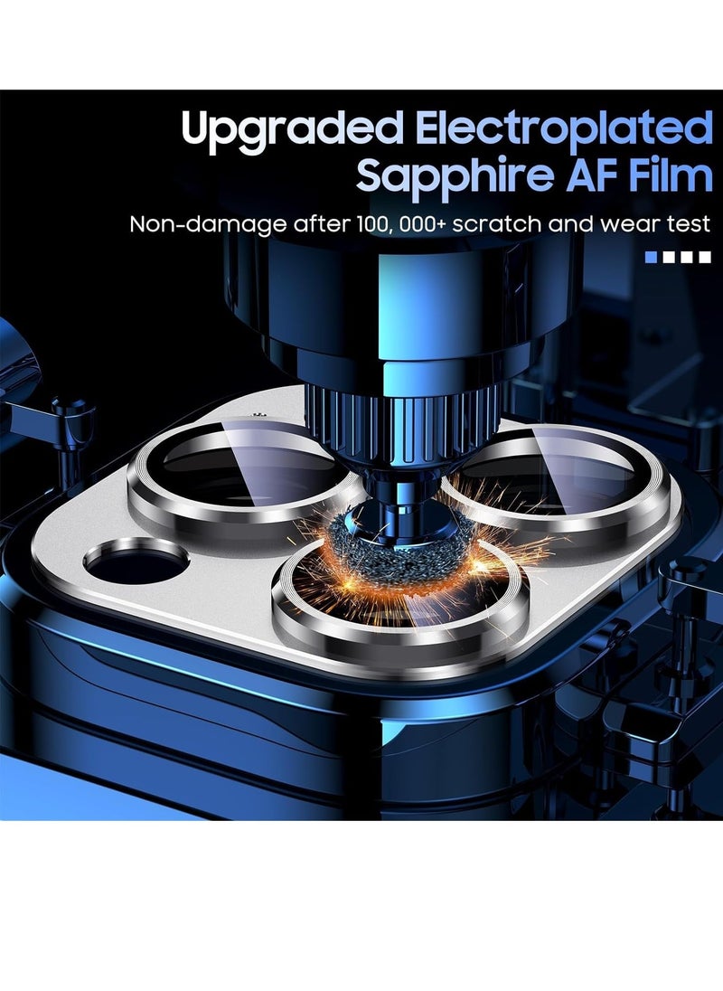 Raxoom Camera Lens Protector for iPhone 15 Pro 6.1in iPhone 15 Pro Max 6.7in,9H tempered glass Integrated full coverage Camera Cover for iPhone 15 Pro iPhone 15 Pro Max[White Titanium] - Image 5