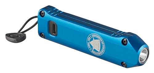 Streamlight 88825 Wedge XT 500Lumen 1900Candela Flat Everyday Carry Flashlight Includes USBCable and Pocket Lanyard Blue COPS Edition - Image 1