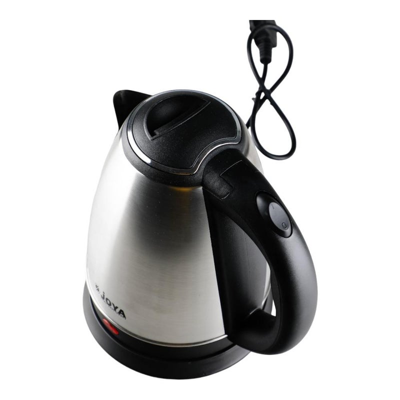 JOYA Electric Kettle 1.8 Liter Silver Black Color - Stainless Steel Water Boiler with Auto Shut-Off, Premium Kitchen Appliance for Home Use - Image 2