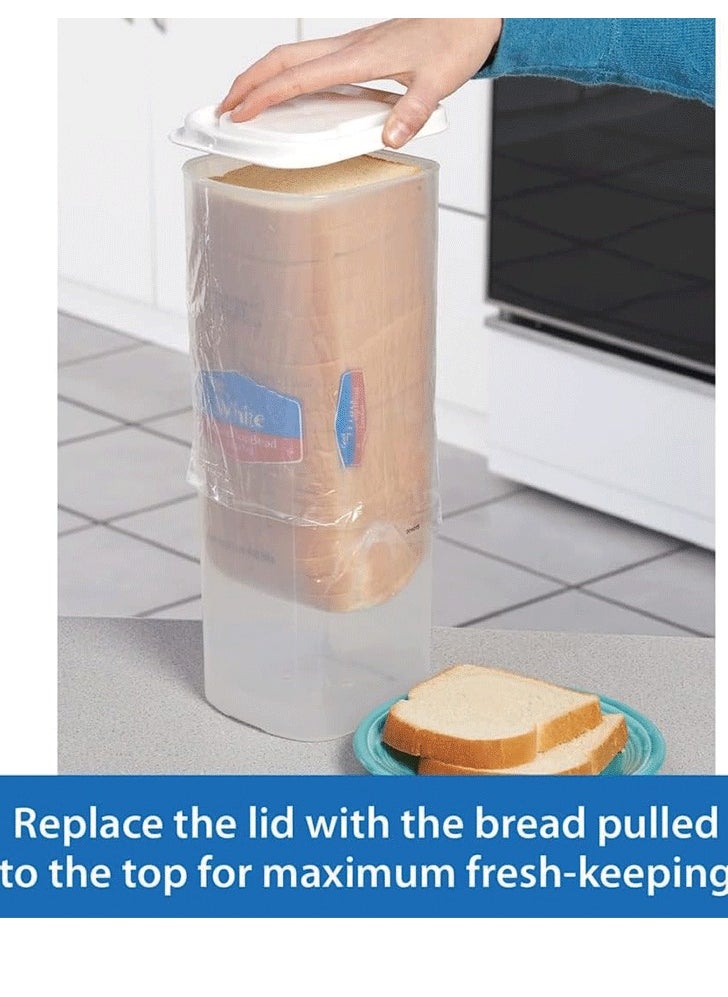 Generic - Bread Box, Plastic Universal Bread Container with Airtight Lid, Bread Storage Containers, Loaf Bread Saver, Fresh Bread Dispenser BPA Free - Image 1