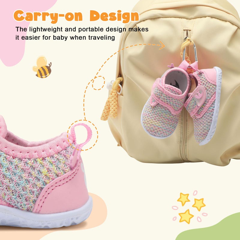 FEETCITY Baby Barefoot Shoes Baby Walking Shoes Wide Toe Box Infant Sneakers Flexible Infant Shoe Lightweight - Image 5