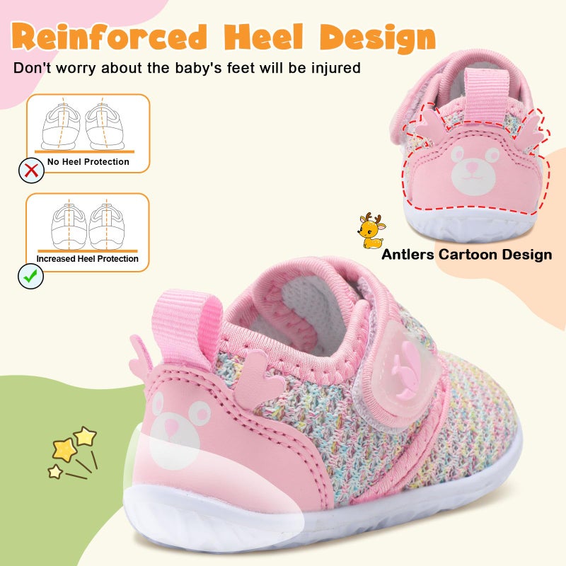 FEETCITY Baby Barefoot Shoes Baby Walking Shoes Wide Toe Box Infant Sneakers Flexible Infant Shoe Lightweight - Image 4